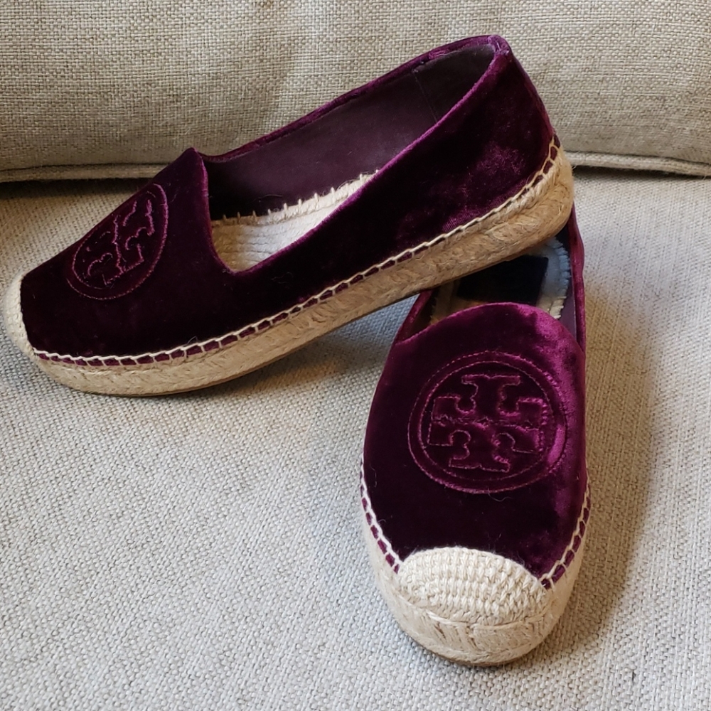 Tory Burch velvet espadrilles
